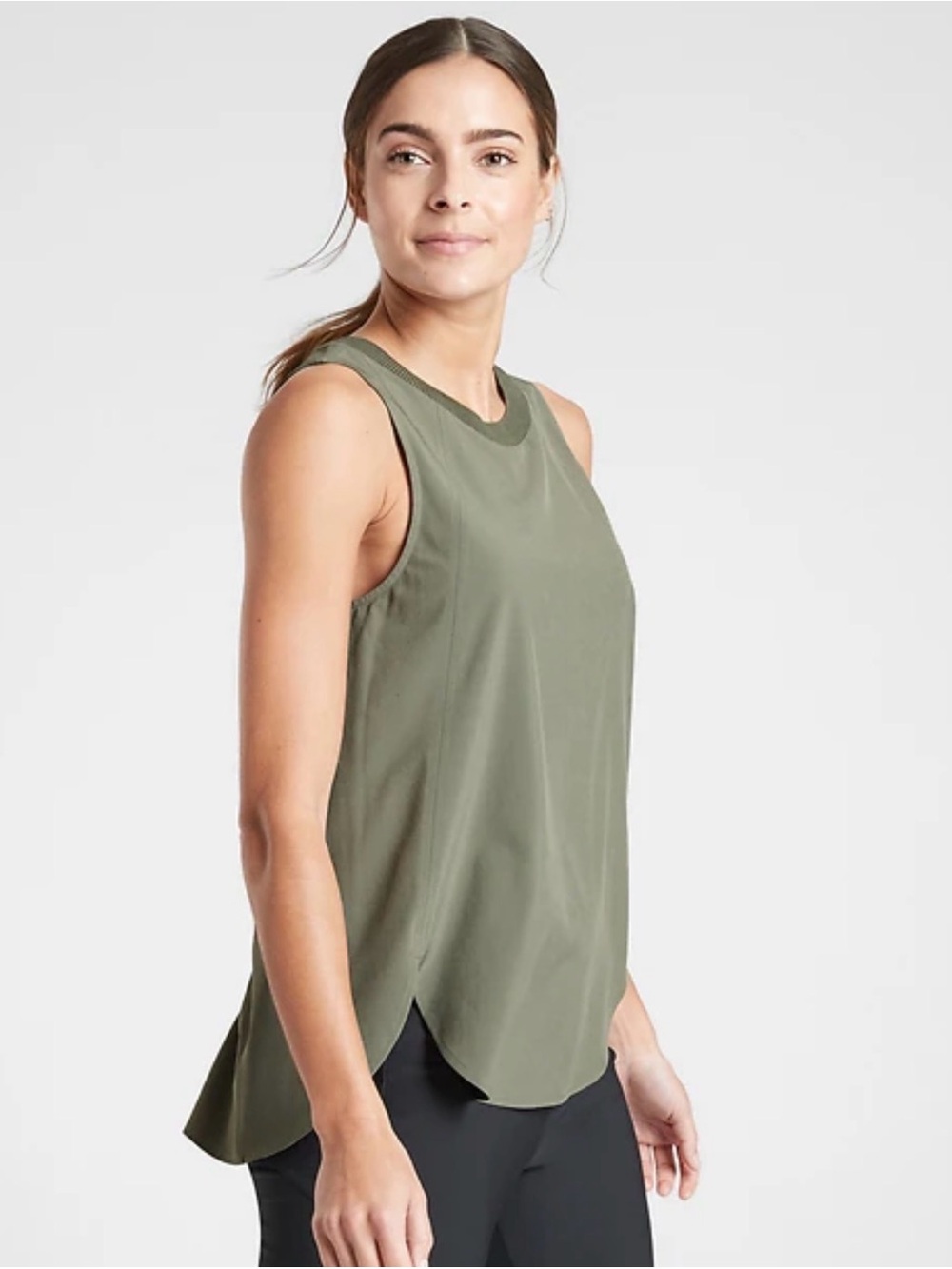 Athleta Olive Green Zepher Tank
